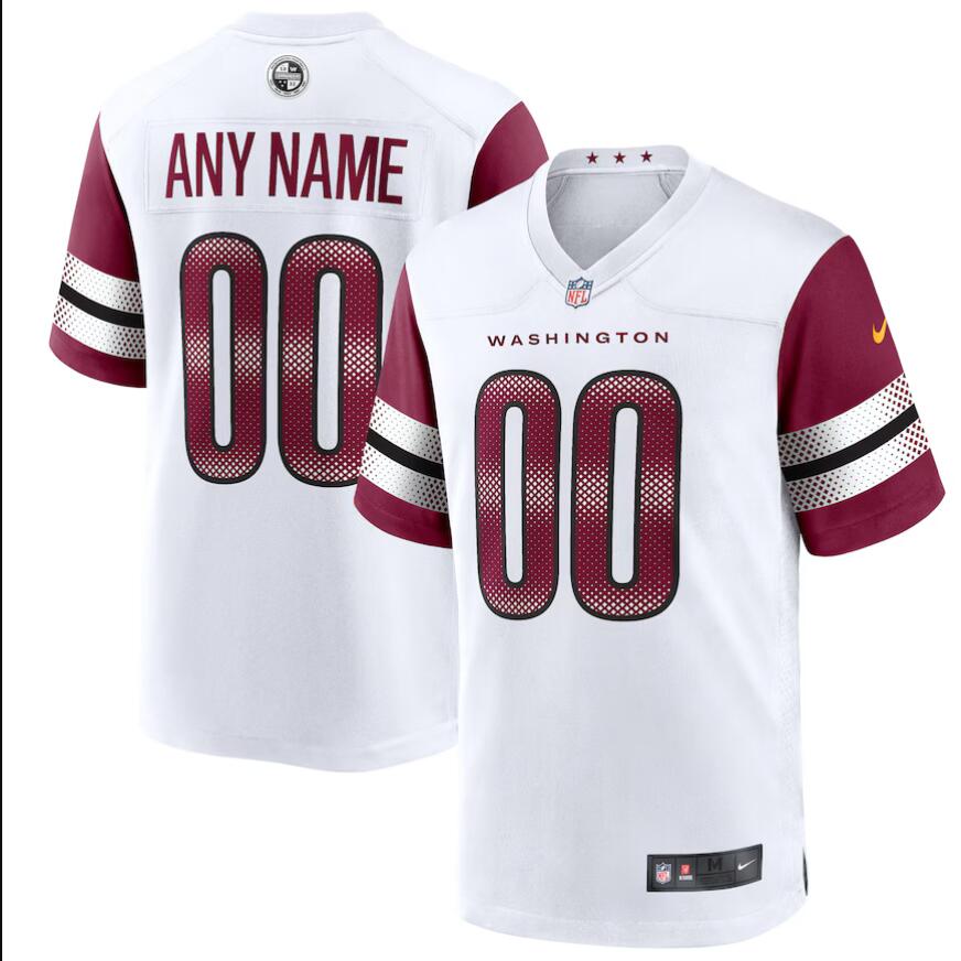 Men 2024 Washington Commanders Nike Game Custom Player white Jersey-0